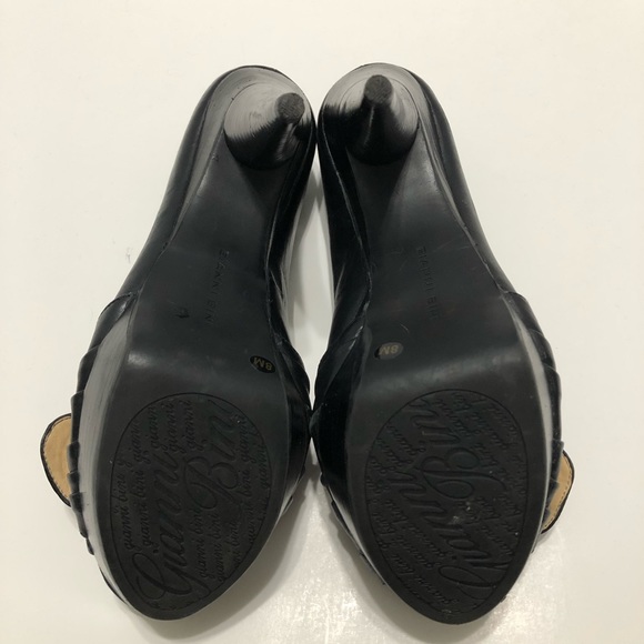 Gianni Bini Black Platform Heels Size 8 EUC - Picture 7 of 8